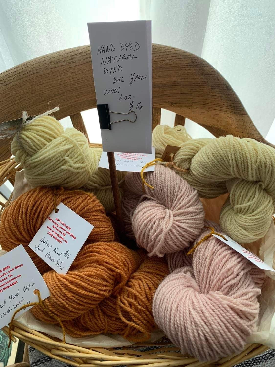 Natural Hand dyed wool yarn, 4 ounce skeins