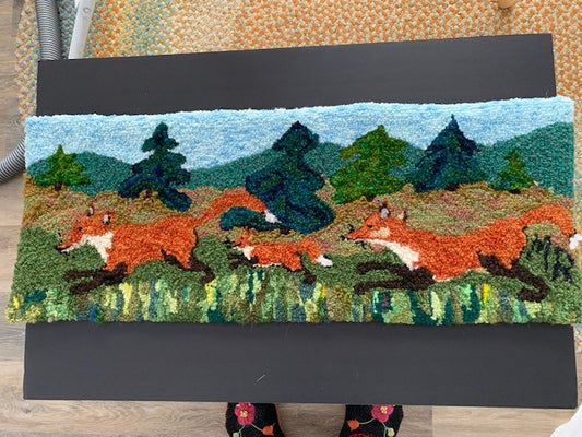 Foxes On The Run   SOLD