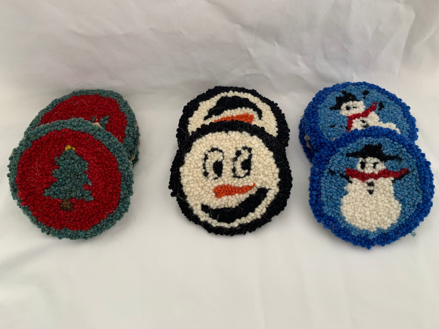 Christmas coasters....3 sets of 4   SOLD